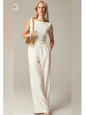 J. CREW Stratus Pant in Textured Satin
